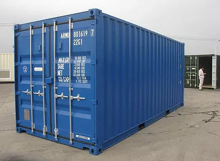 Shipping Container in RAL 5010 Colour